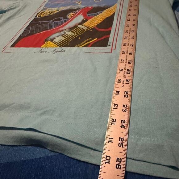 Vintage Fruit of the Loom “Neon Nights” Guitar Graphic T-Shirt - Picture 2 of 5